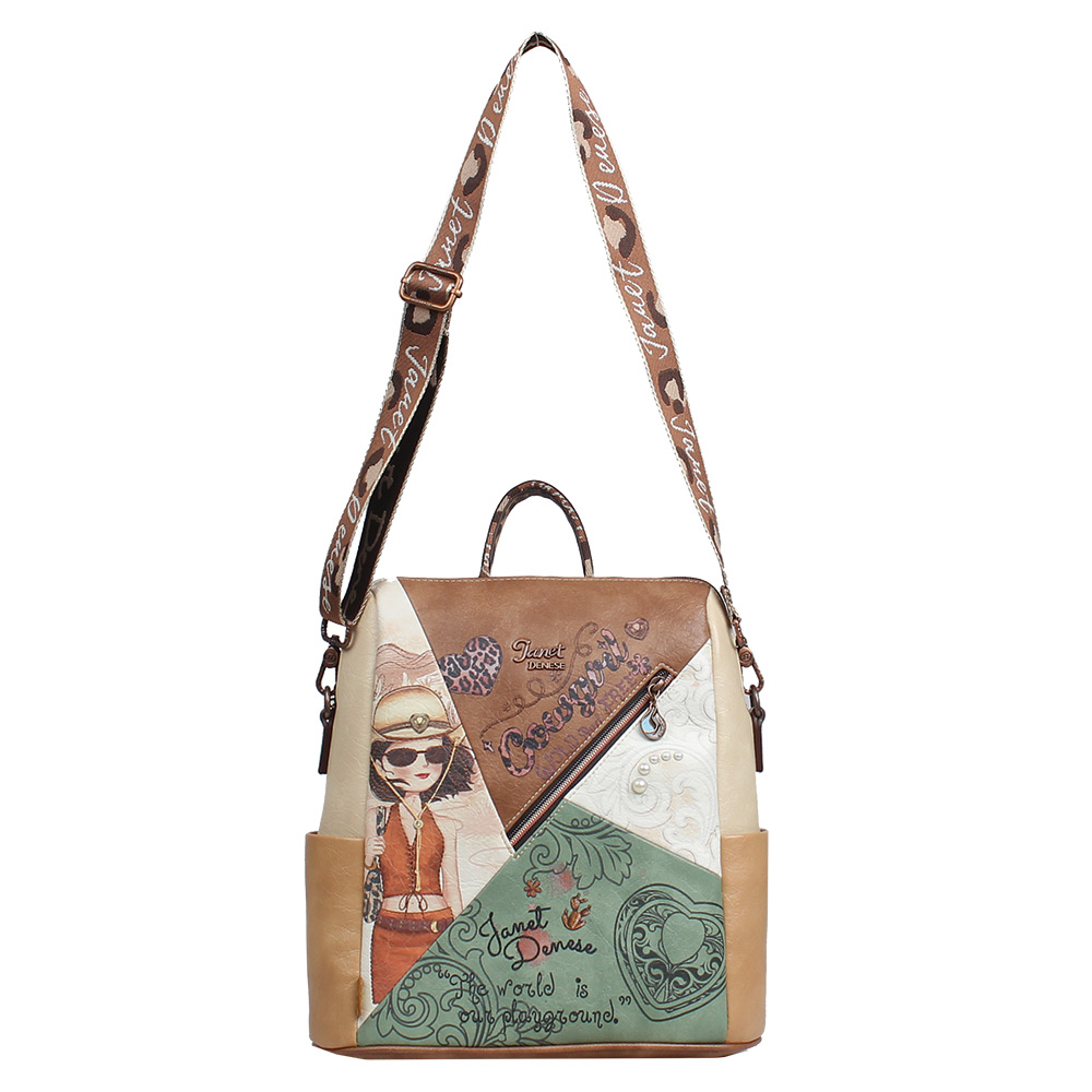 248368-EC Torba/ruksak fashion Janet SS26 Western Odyssey 31x14x31cm J-156A