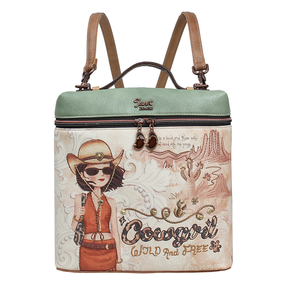 248369-EC Ruksak fashion Janet SS26 Western Odyssey 24x10x24cm J-164