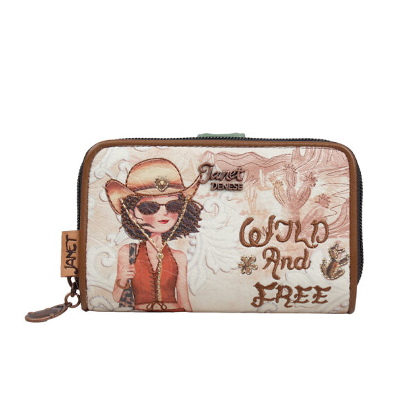 Novčanik fashion Janet SS26 Western Odyssey 15.5x4x9.5cm JW-004G