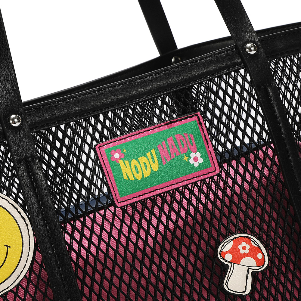 248402-EC Torba i torbica fashion NODUNADU Black SS26 42x29,5x15 NN1150 P24