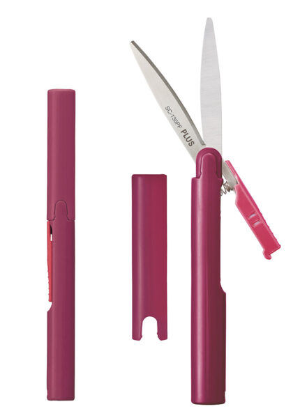 248708-EC Škare PLUS džepne sklopive 13,5 cm SC-130PF WR t.crvene 35699 bls P12/240