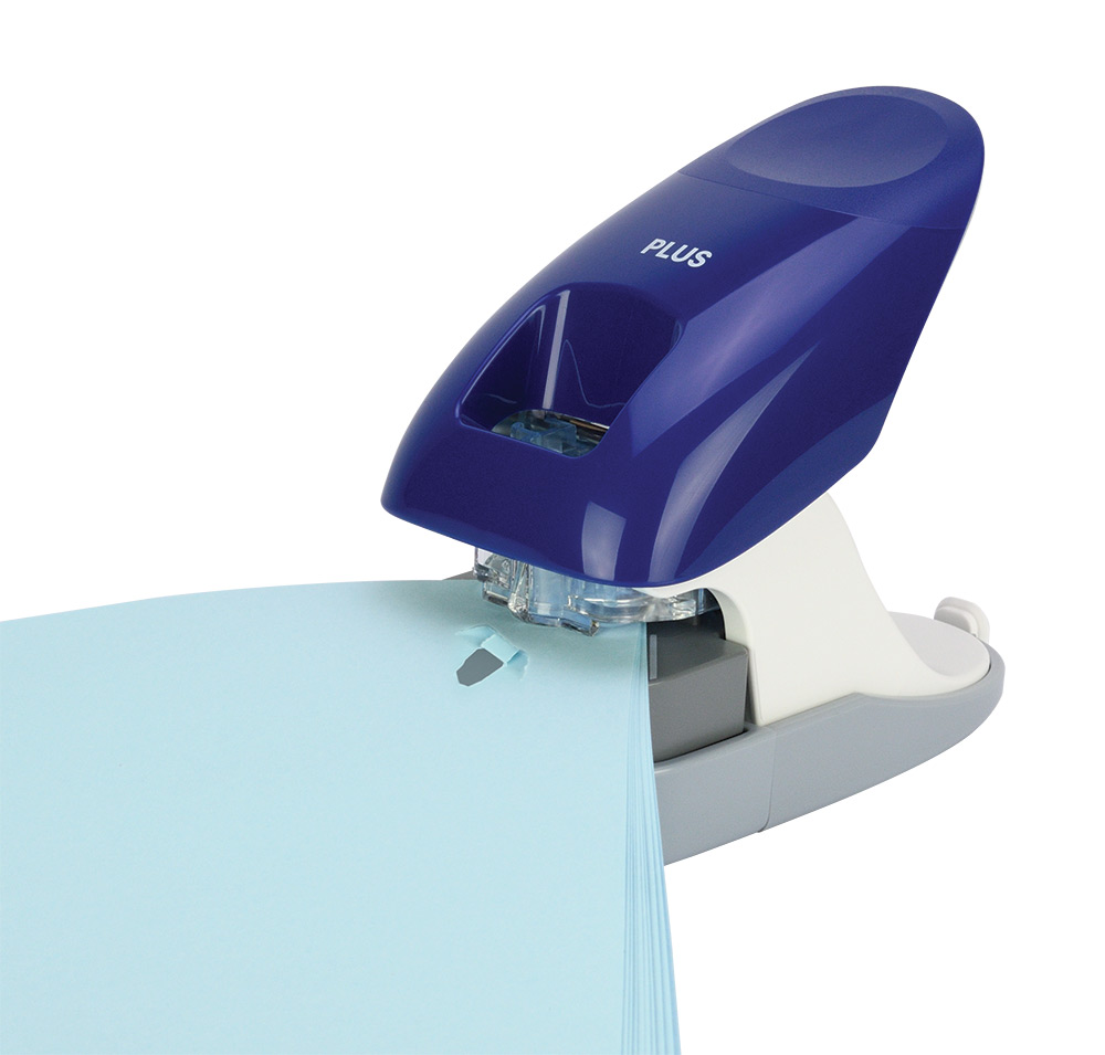 248712-EC Klamerica PLUS BEZ spajalica do 10 list. plava + bušilica SL-112A 31260 bls P20