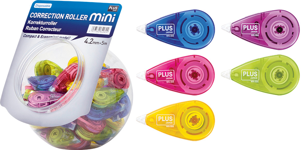 248716-EC Korektor u traci PLUS 5mmx6m, rav. vrh SORT5boja kugla 50kom WH-505-50 51660 P50