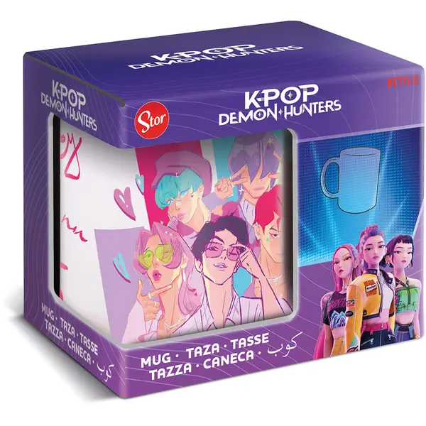 248743-EC Šalica KPop Demon Hunters Saja Boys 325ml u poklon kutiji P6/36