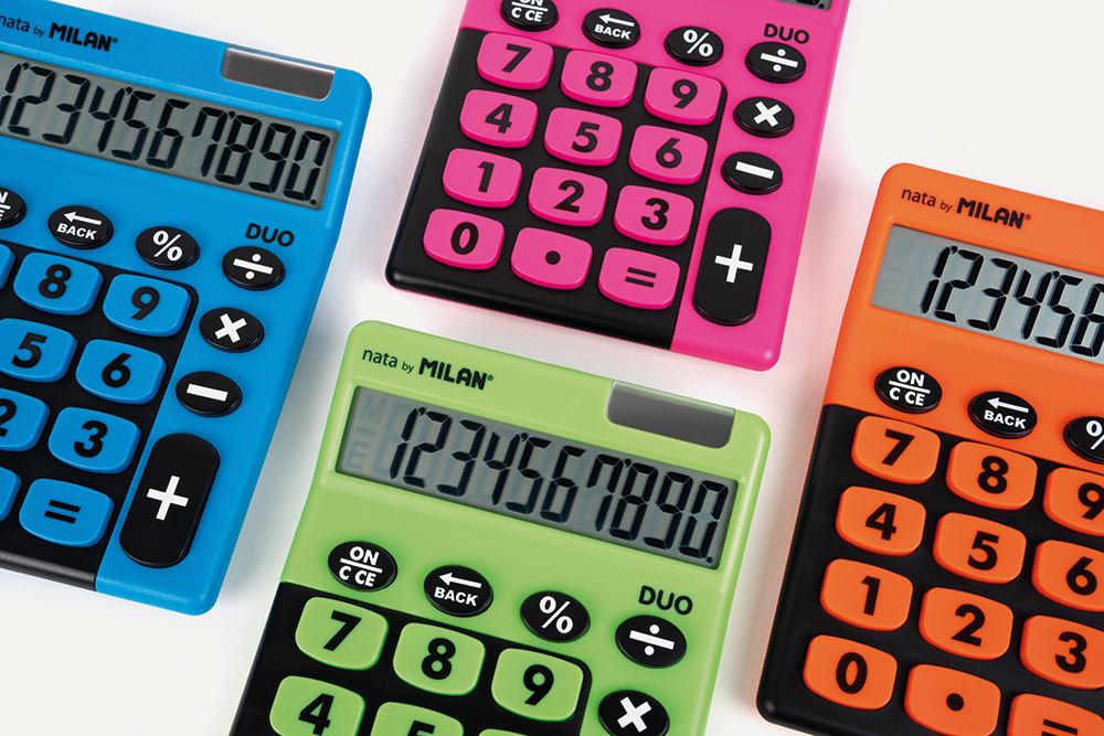 248855-EC Kalkulator MILAN stolni 10-tipki Duo sort P6/24