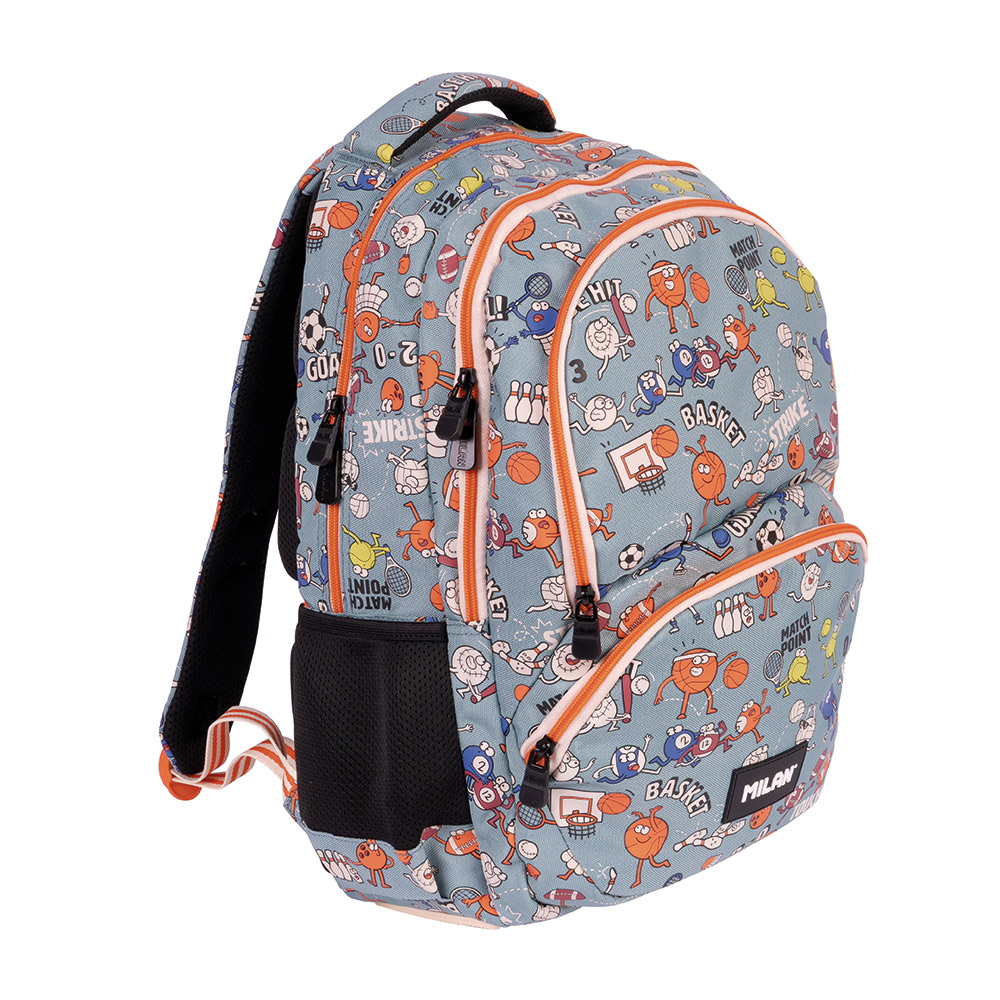 248997-EC Ruksak MILAN Sports, 4 zipa 25lit, zeleni P5