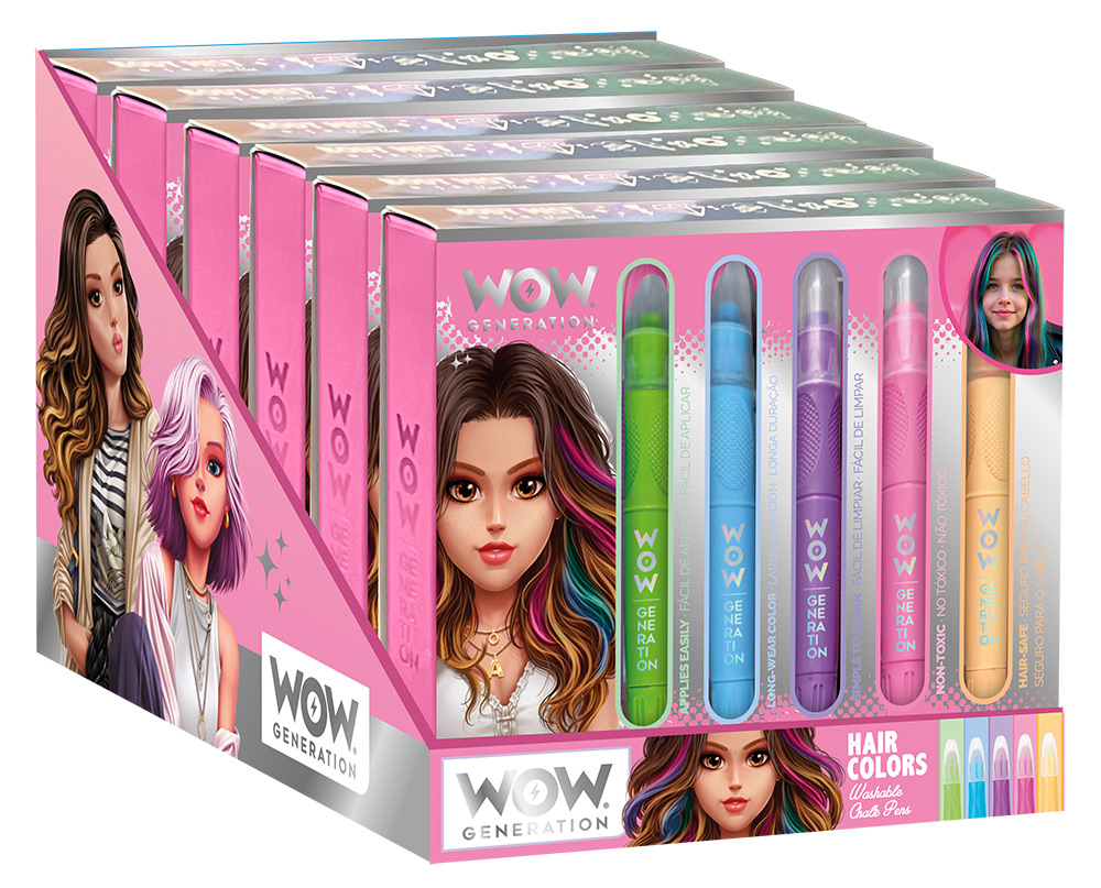248635-EC Pastele za kosu WOW Generation 5 boja, mirisne P6