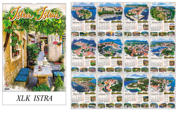 233460-EC Kalendar ISTRA 13L 32x43+7 s vrećicom P20 XLK-TMR 2026