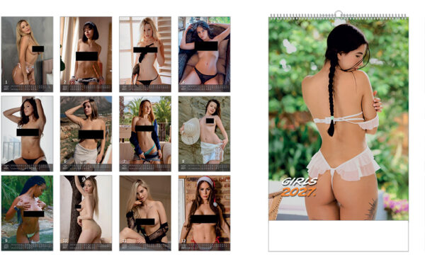 240327-EC Kalendar GIRLS 13L 32x44+6, spirala, s vrećicom P40 TS 2026