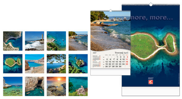 242169-EC Kalendar MORE MORE 13L 33x48+7 spirala P25 KL 2027