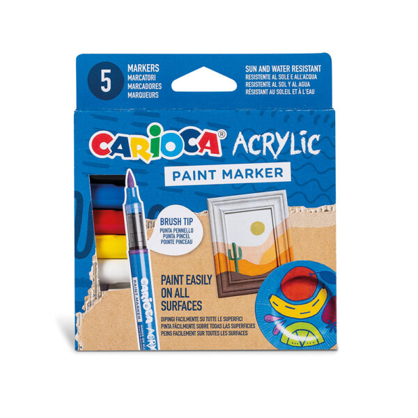 Marker akrilni Carioca vrh kao kist 45280 bls 5/1 P24