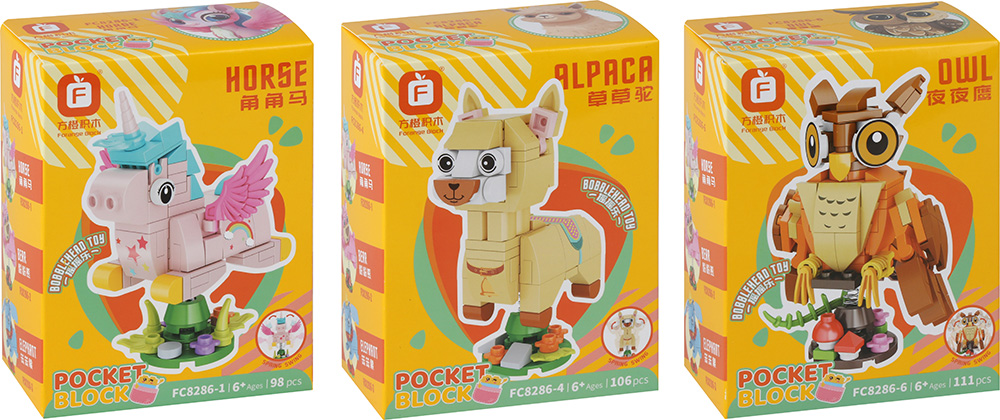 248962-EC Igra mini kockice životinje na opruzi P6/96