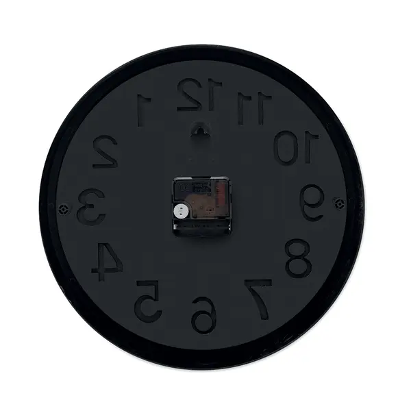 249661-EC Sat zidni Muro od polipropilena s alu kazaljkama crni fi 30 cm