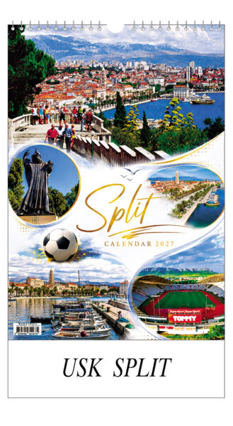 249732-EC Kalendar SPLIT 13L 21,5x30,5+6,5 P20 USK-TMR 2027