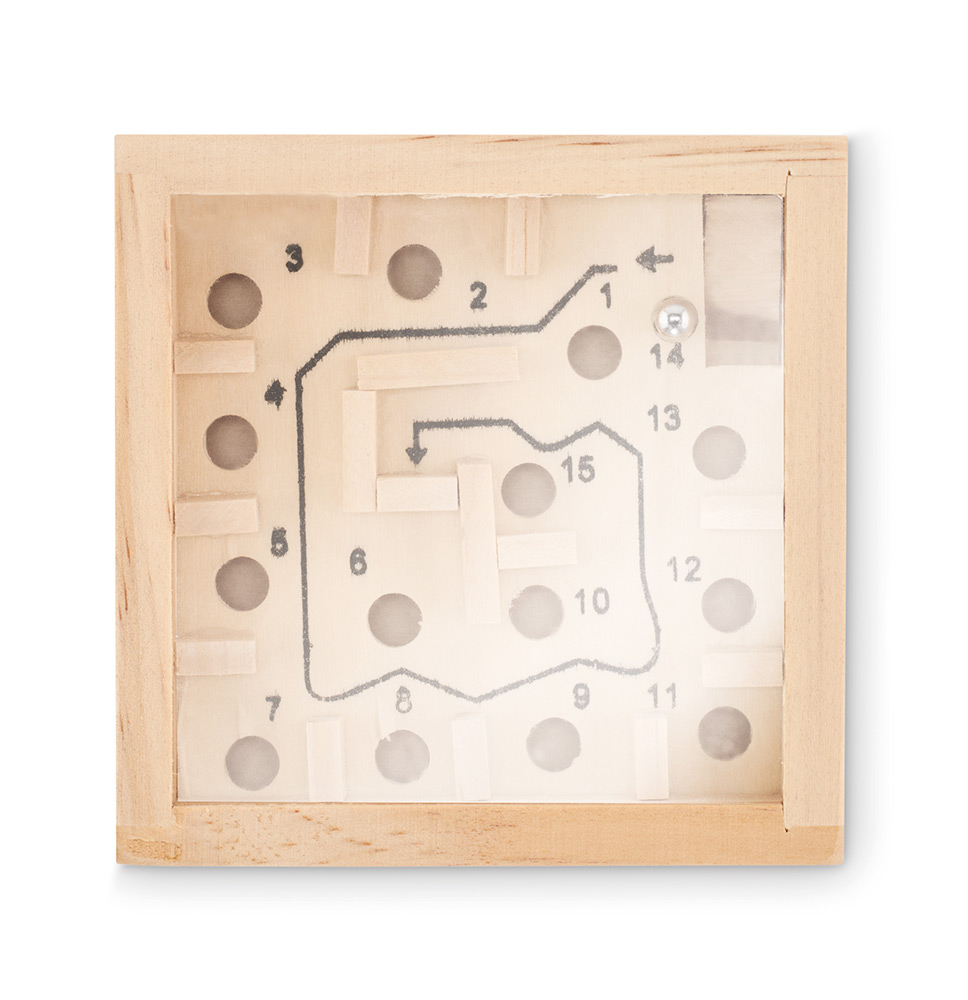 249780-EC Igra Labyrint drvena 9x9x2,5 cm
