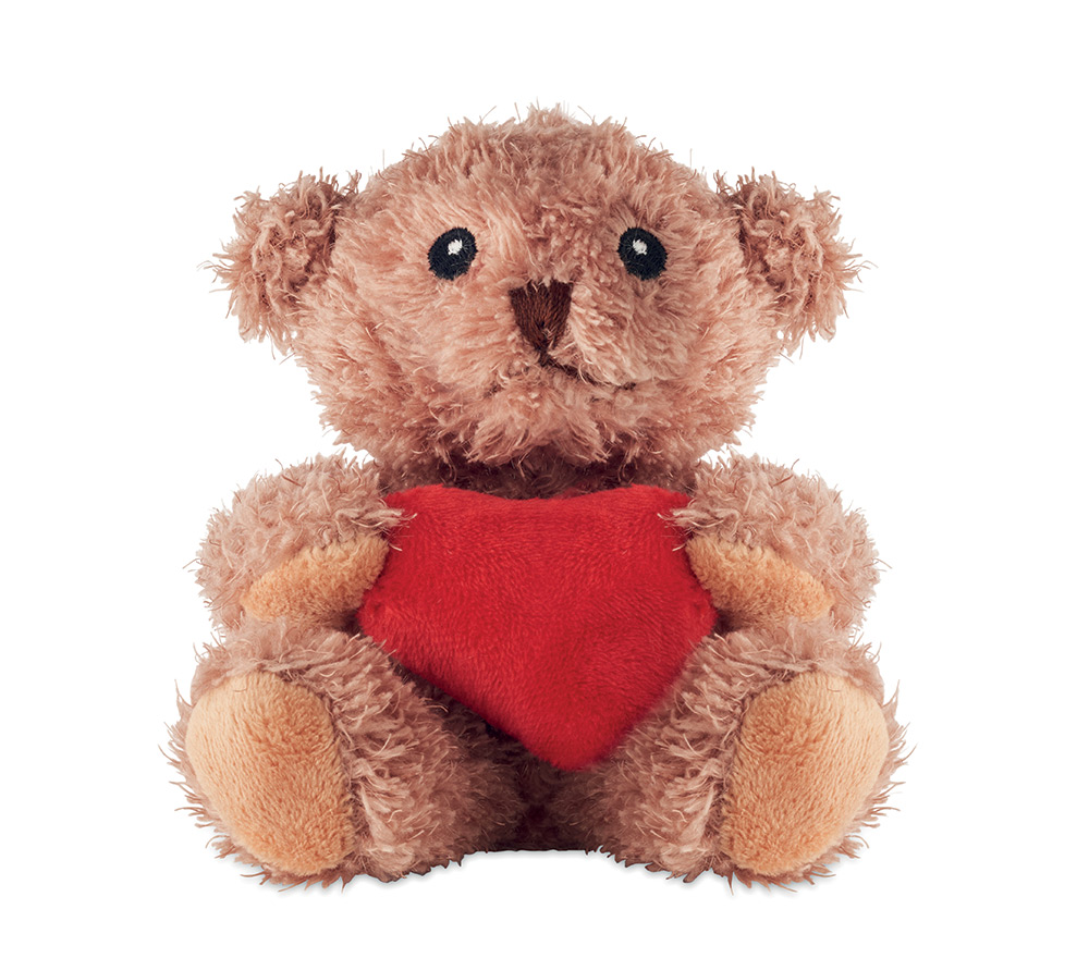 249781-EC Plišani medvjedić Heart sa crvenim srcem 13x16cm