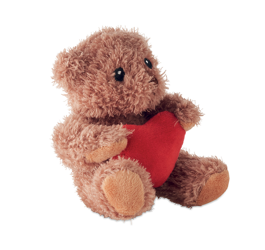 249781-EC Plišani medvjedić Heart sa crvenim srcem 13x16cm