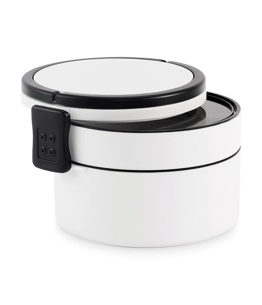249800-EC Kutija za hranu okrugla s 2 doze 250 i 700 ml PP bijela