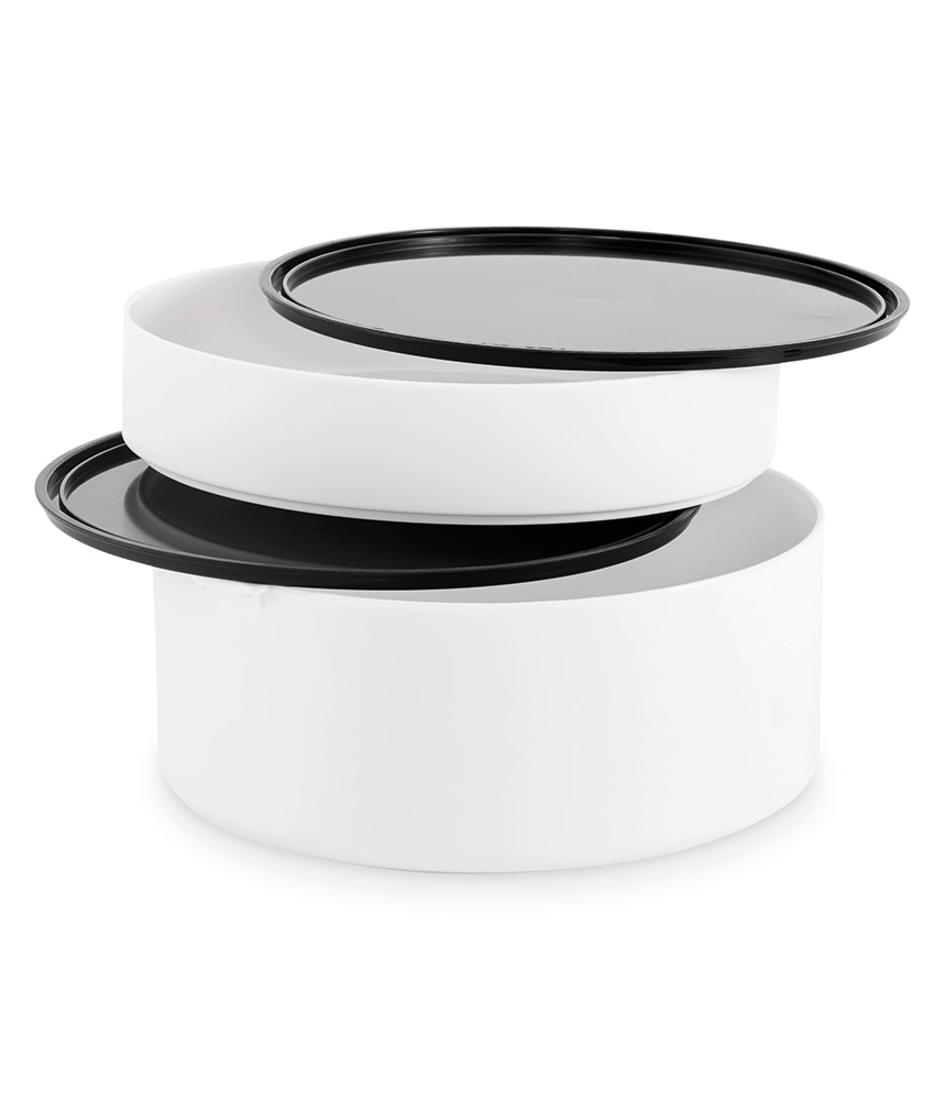 249800-EC Kutija za hranu okrugla s 2 doze 250 i 700 ml PP bijela