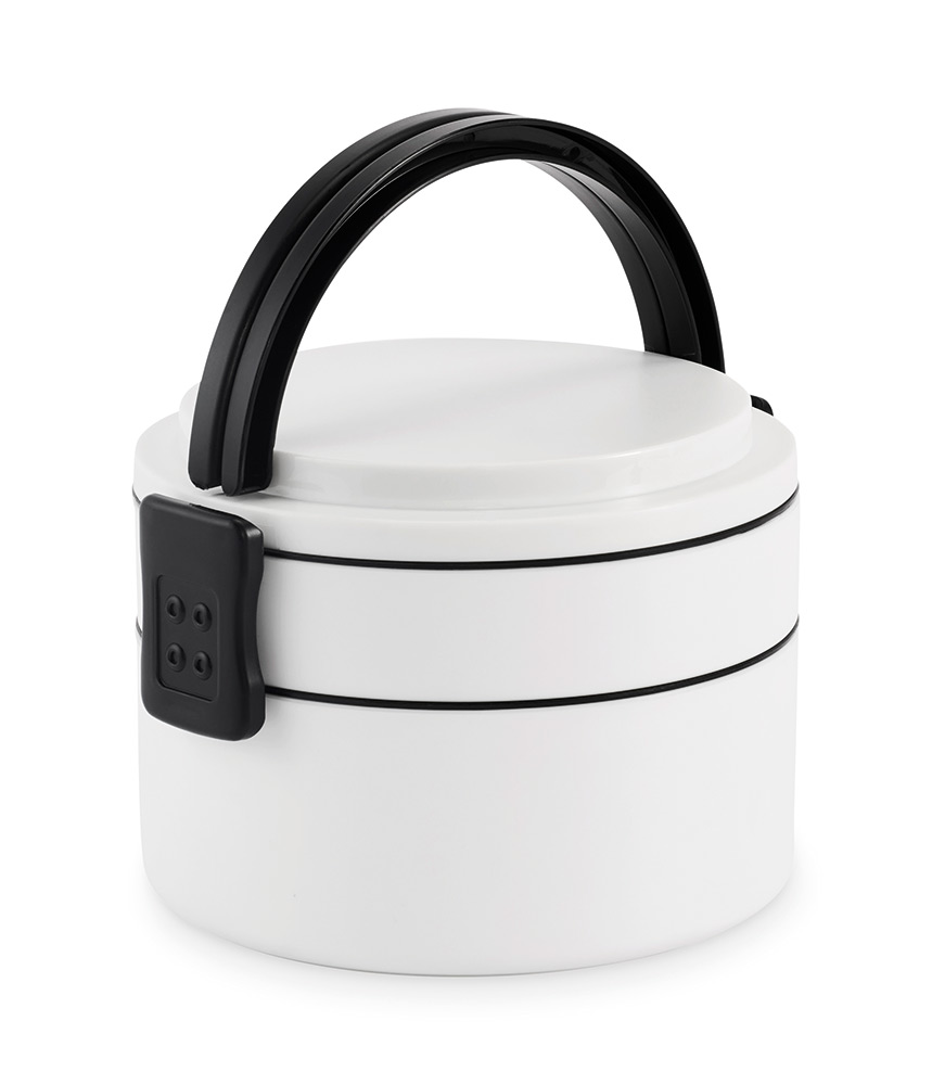 249800-EC Kutija za hranu okrugla s 2 doze 250 i 700 ml PP bijela