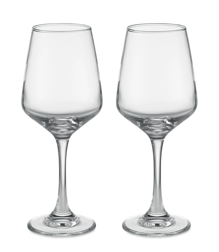 249805-EC Čaše za vino Cheers, staklene 400ml, set od 2 kom u kutiji