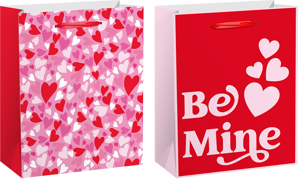 216644-EC Vrećica L svakodnevna hearts mat sort 26x32x12 71816 P12/144
