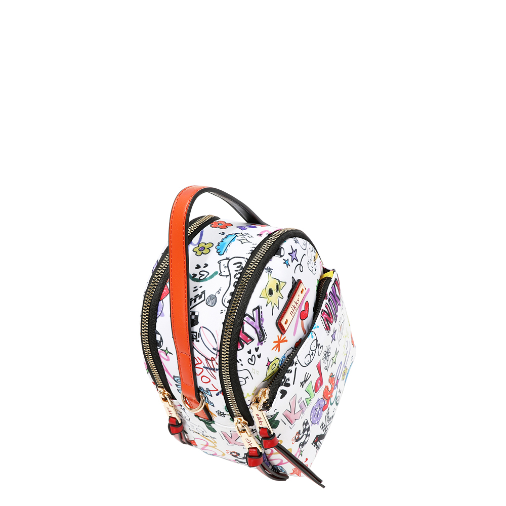 249128-EC Ruksak fashion NIKKY Just for fun White FW26 16x21x8cm NK13139-JFF-WH P12