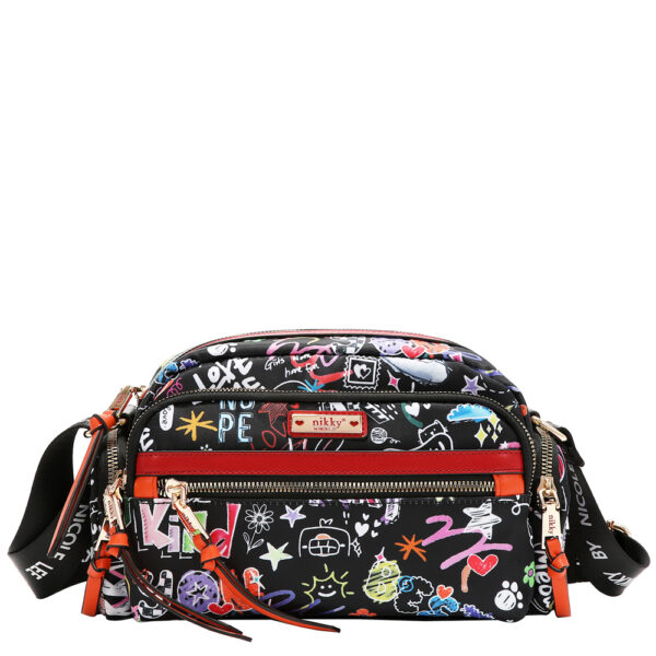 Torba fashion NIKKY Just for fun Black FW26 23x16,5x8,5cm NK13145-JFF-BK P12
