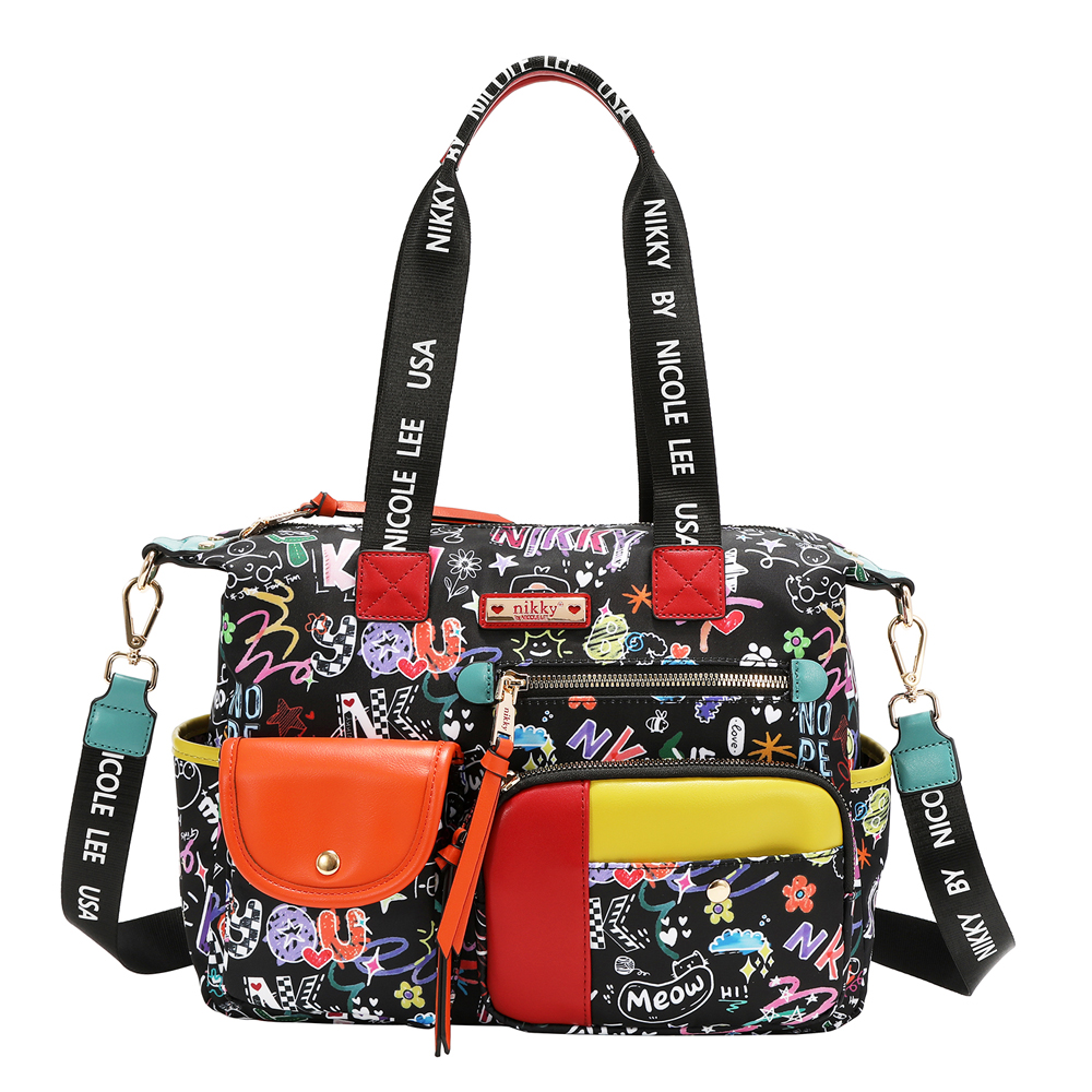 249132-EC Torba fashion NIKKY Just for fun Black FW26 31,5x26x11cm NK13147-JFF-BK P12