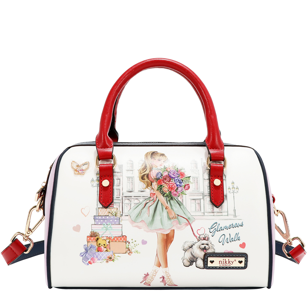 249141-EC Torba fashion NIKKY GlamorousWalkWhite FW26 24,5x15x14,5cm NK13215-GWK-WH P12
