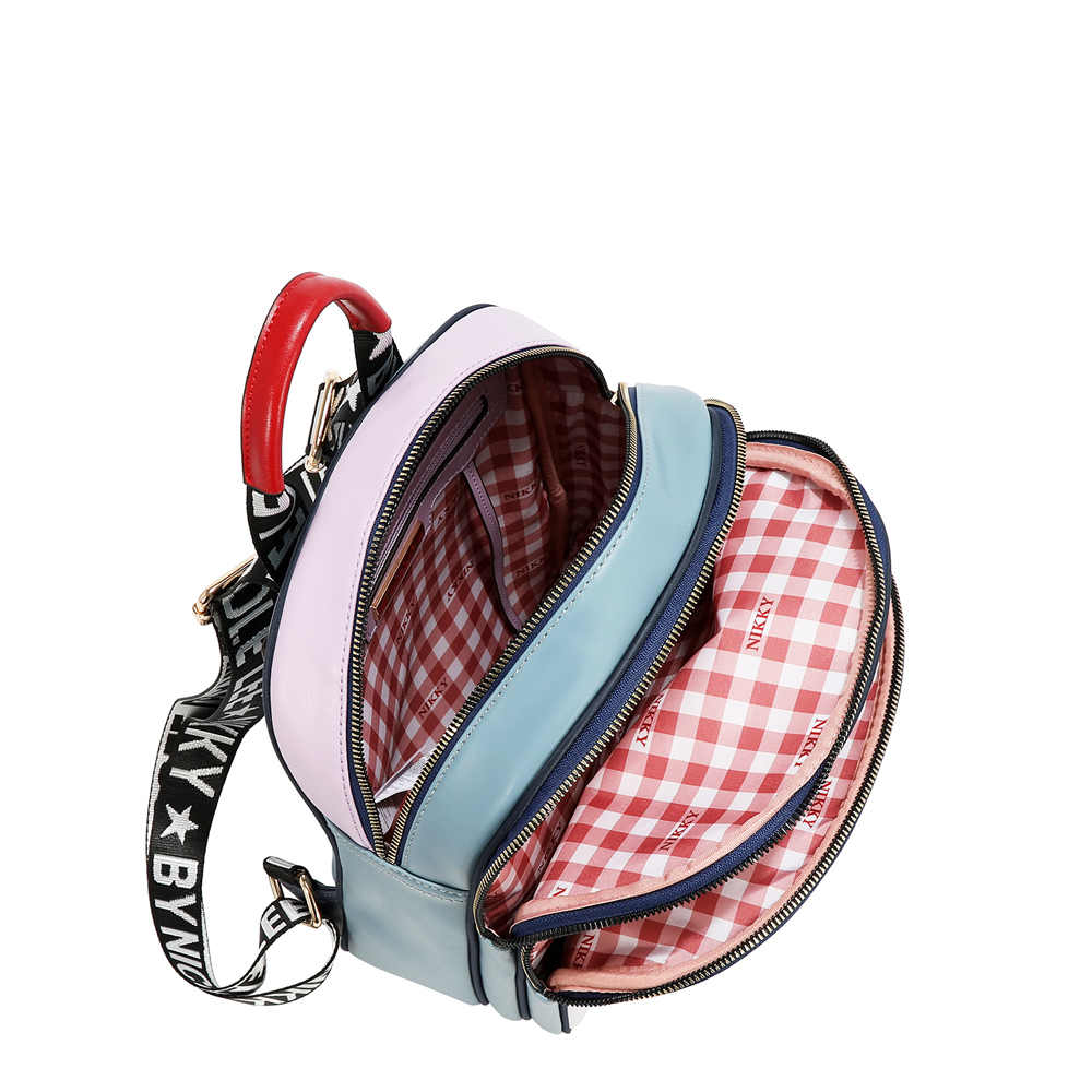 249143-EC Ruksak fashion NIKKY Glamorous Walk White FW26 25x32x12cm NK13218-GWK-WH P12