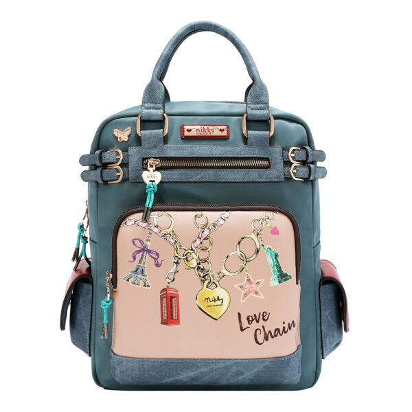 Ruksak fashion NIKKY Love Chain FW26 25,5x32x11cm NK13223-LCN P12