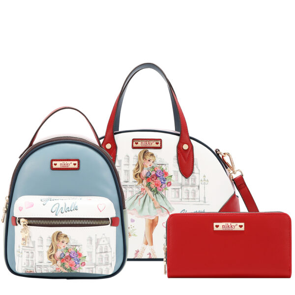 Ruksak,torba,novčanik set NIKKY GlamorousWalkWhite FW26 NK13247-GWK-WH P12
