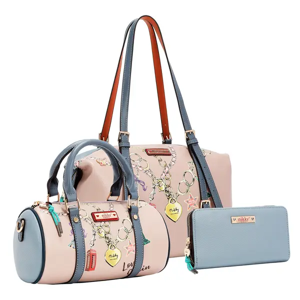 249155-EC Torba x2,novčanik set NIKKY Love Chain FW26 NK13248-LCN P12