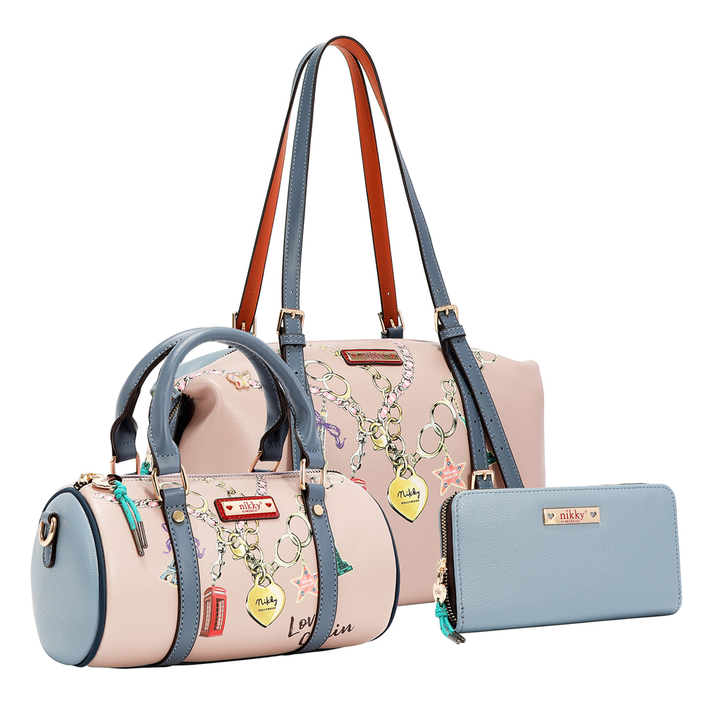 249155-EC Torba x2,novčanik set NIKKY Love Chain FW26 NK13248-LCN P12