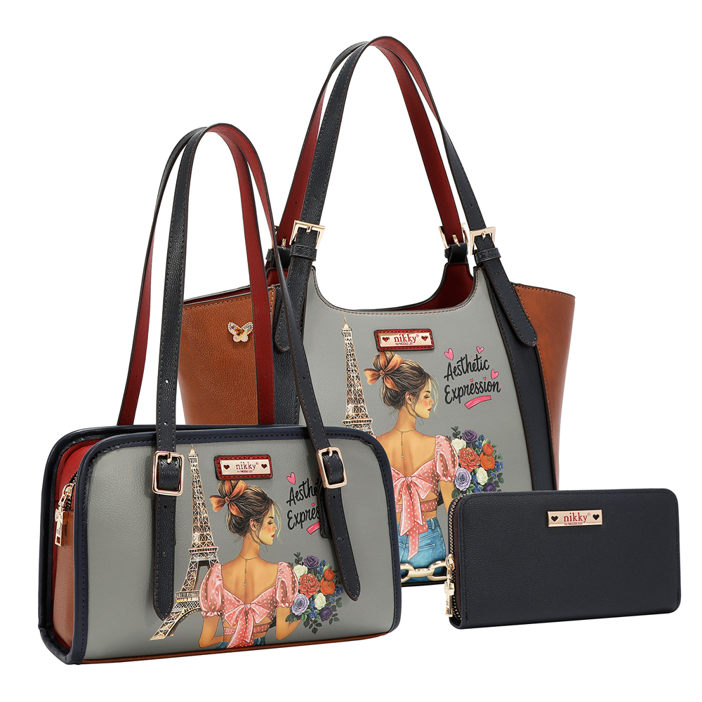 249157-EC Torba x2,novčanik set NIKKY Aesthetic Expression FW26 NK13249-AEX P12
