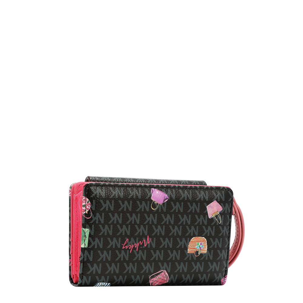 249160-EC Novčanik fashion NIKKY GlamorousWalkBlack FW26 14x9x2,5cm NK24005-GWK-BK P48