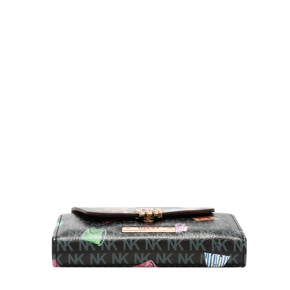 249160-EC Novčanik fashion NIKKY GlamorousWalkBlack FW26 14x9x2,5cm NK24005-GWK-BK P48