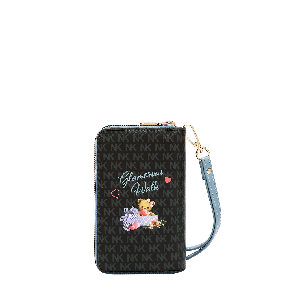 249164-EC Novčanik fashion NIKKY GlamorousWalkBlack FW26 10x16x4,5cm NK25053-GWK-BK P48