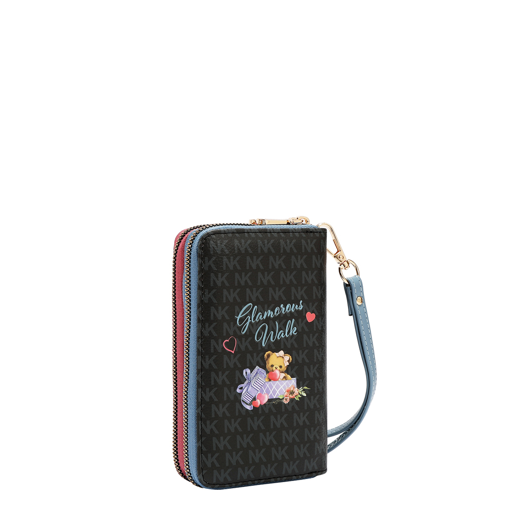 249164-EC Novčanik fashion NIKKY GlamorousWalkBlack FW26 10x16x4,5cm NK25053-GWK-BK P48