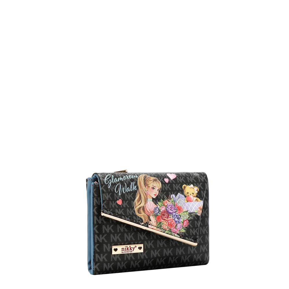 249165-EC Novčanik fashion NIKKY GlamorousWalkBlack FW26 13x9,5x2cm NK25055-GWK-BK P48