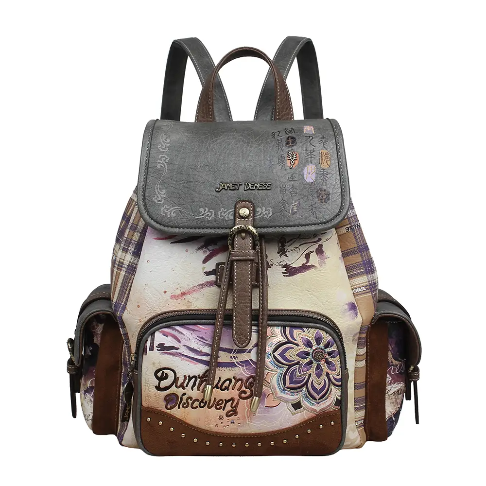 249273-EC Ruksak fashion Janet FW26 The Silk Road 32x17x34cm J-224 P16