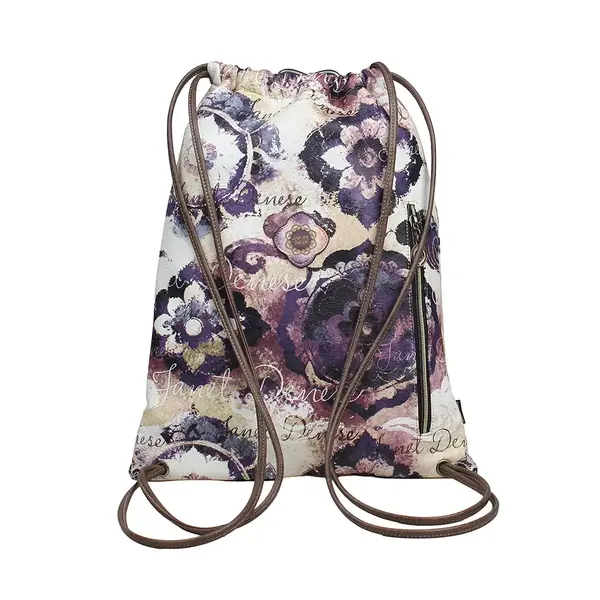 249277-EC Ruksak vrećasti Janet FW26 The Silk Road 34x6x40cm J-230 P20