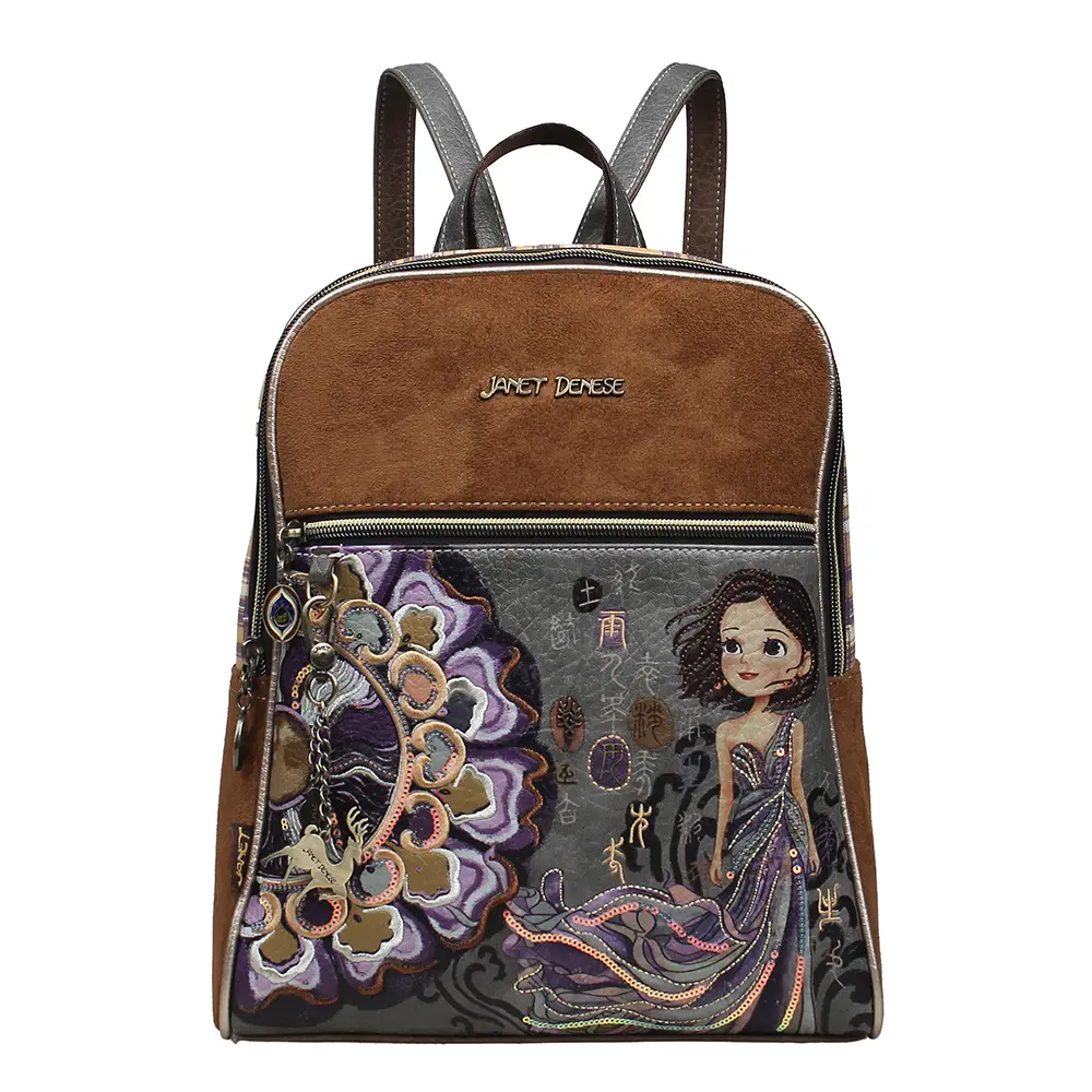 249277-EC Ruksak vrećasti Janet FW26 The Silk Road 34x6x40cm J-230 P20