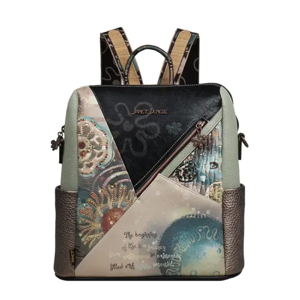 Ruksak fashion Janet FW26 Under The Sea 31x14x31cm J-156B P16