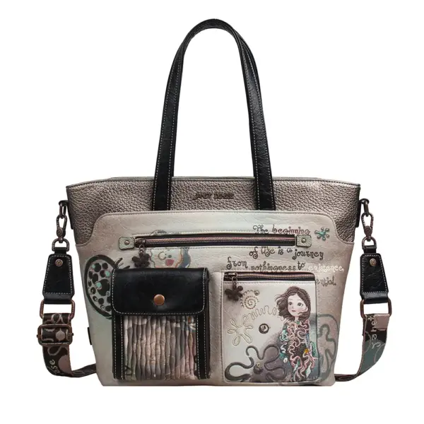 Torba fashion Janet FW26 Under The Sea 40x13x28cm J-171A P12