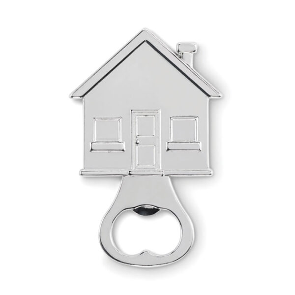 Otvarač za boce metalni House  u obliku kuće 7.9x5.1x0.2 cm
