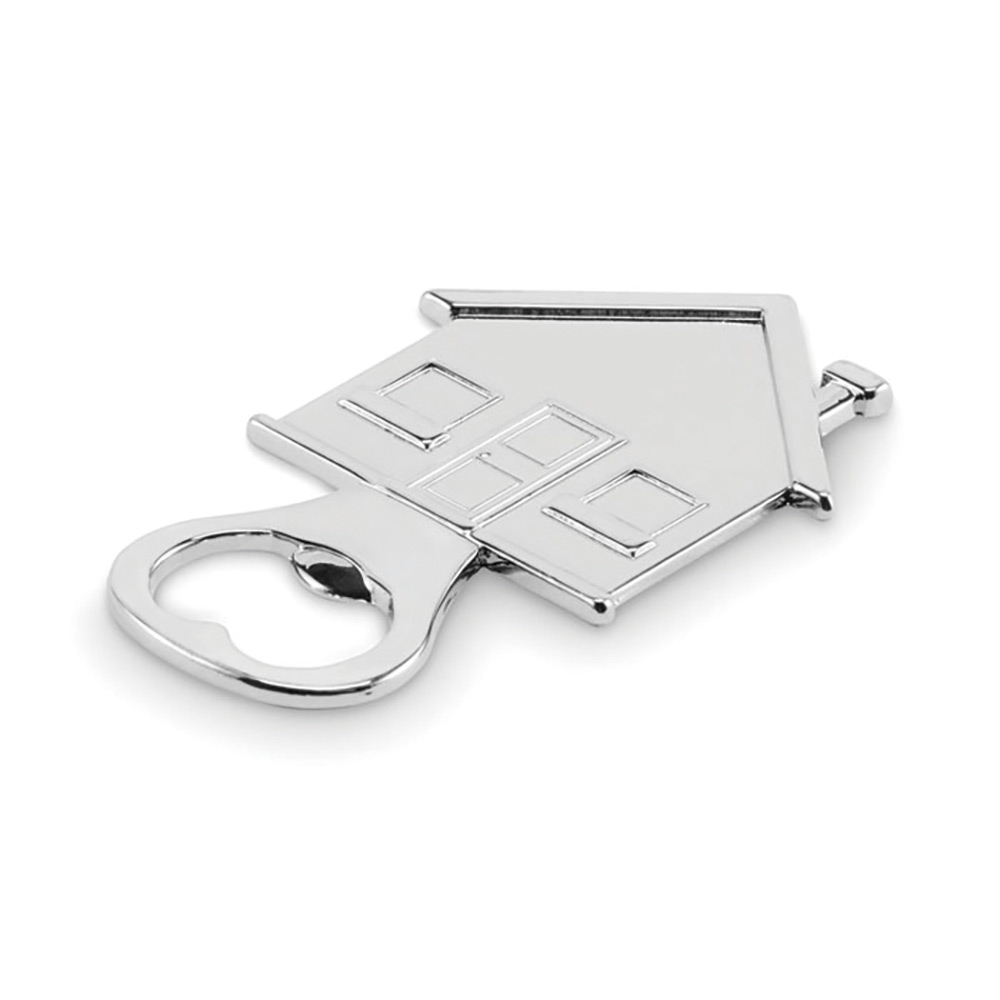 249825-EC Otvarač za boce metalni House  u obliku kuće 7.9x5.1x0.2 cm